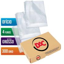Envelope Plastico DAC Oficio Espessura Grossa 4 Furos 400 UNID