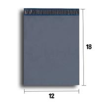 Envelope plástico lacre segurança correios sedex 12x18cm Cinza