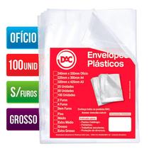 Envelope plástico ofício 0.15 s/furos 5075 Pct 100 unid Dac