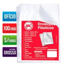 Envelope plástico ofício 0.20 s/furos 5087 pacote com 100 unidades - Dac