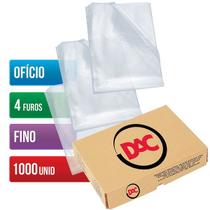 Envelope Plastico Oficio 4 Furos 0,06MM Fino C/1000 DAC