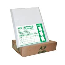 Envelope Plástico Ofício 4 Furos Médio 0.12mm - 500 Un.