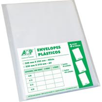 Envelope Plástico Oficio 4FUROS Fino 0,06MM