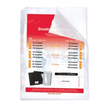 Envelope plastico oficio sem furo 24x33cm medio c/100un dac
