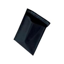 Envelope Plástico Preto Correio Lacre Segurança 24x28 250 UN