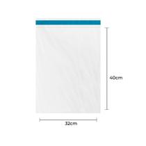 Envelope Plástico Transparente com Lacre 32x40 - 250 Un