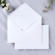 Envelope Ponatia 50 peças brancas 13,5x19 cm para 5x7 cartões Envelope Ponatia 50 peças brancas 13,5x19 cm para 5x7 cartões