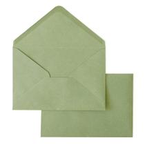 Envelope Ponatia, pacote com 50, verde sálvia, 11x16 cm, selado