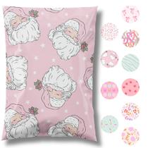 Envelope Pretty Package Store, 10 x 13 envelopes rosa de Papai Noel, pacote com 100