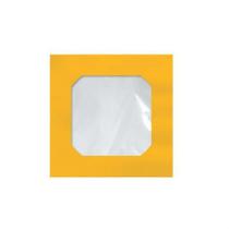 Envelope saco c/janela p/CD laranja Cmd107 125x125mm blister com 25 unidade - Scrity
