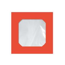 Envelope saco c/janela p/CD vermelho Cmd104 125x125mm blister - com 25 unidade - Scrity