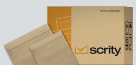 Envelope Saco Kraft Natural 80g 125x176mm caixa com 250 unidades Scrity