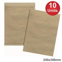 Envelope Saco Kraft Natural Office 240x340mm Pct/10 unidades