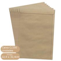 Envelope Saco Kraft Scrity 80g 229x324mm C/250