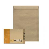 Envelope Saco Kraft Scrity 80g 260x360mm C/250