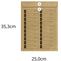 Envelope Saco Natural VAI-VEM com ILHÓS 250X353MM KN35V Caixa com 100