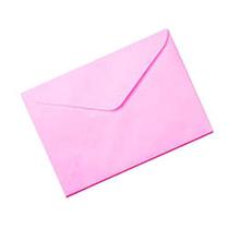 Envelope Scrity Carta Rosa Claro Fidji Com 100Un