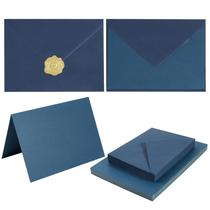 Envelope Toperd A7 azul marinho, cartolina de 5 x 7 polegadas, 250 g/m2, pacote com 50