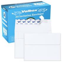 Envelope ValBox A6 Self Seal, pacote com 100 unidades de papel kraft branco