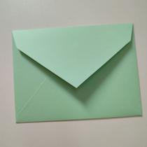Envelope Verde Menta para Convite 21,5x16cm Papel 180g Luxo 50 Unidades