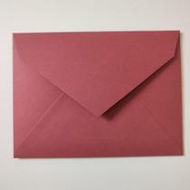 Envelope Vermelho Queimado Marsala para Convite 21,5x16cm Papel 180g Luxo 50 Unidades