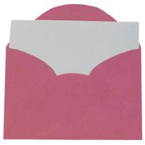 Envelope Visita 115x80 Pink + Cartão Branco 20 Unidades