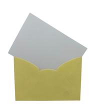 Envelope Visita Amarelo 115x80mm + Cartão Branco 100 Un Envelope Visita Amarelo 115x80mm + Cartão Branco 100 Un