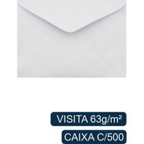 Envelope Visita Branco 115X80MM 63G Caixa com 500 Unidades