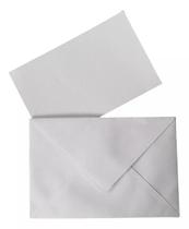 Envelope Visita + Cartão Branco 20 Unidades 120 x 80mm