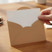 Envelope Visita Kraft 11,5x8cm + Cartão Branco 50 Unidades Envelope Visita Kraft 11,5x8cm + Cartão Branco 50 Unidades