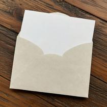 Envelope Visita Reciclado 11,5x8cm + Cartão Branco 50 Unidades Envelope Visita Reciclado 11,5x8cm + Cartão Branco 50 Unidades