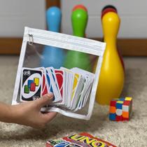 Envelope Zíper Duplo Para Bolsa De Viagem Tam G Branco