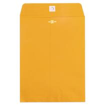Envelopes com fecho Goefun 10x13, pacote com 20, marrom, amarelo, manilla