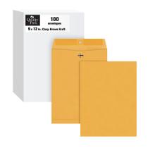 Envelopes com fecho Quality Park 9 x 12 cm 28 libras Brown Kraft 100/caixa Envelopes com fecho Quality Park 9 x 12 cm 28 libras Brown Kraft 100/caixa