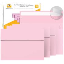 Envelopes de convite Sensei Supplies, 5x7, rosa, A7, 120 g/m2, pacote com 110 Envelopes de convite Sensei Supplies, 5x7, rosa, A7, 120 g/m2, pacote com 110