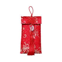 Envelopes De Dinheiro Tradicionais Chineses Em Brocado Vermelho Para Casamento, Ano Novo E Festival
