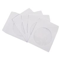 Envelopes de papel para CD e DVD Progo 100 g, pacote com 100 unidades e janela