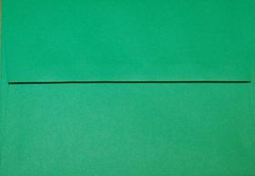 Envelopes Envelopes em A7 100% verde com aba quadrada de 5,25 x 7,25 polegadas