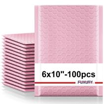 Envelopes Fuxury 15x25cm com Bolha 100 Unidades Rosa Claro Envelopes Fuxury 15x25cm com Bolha 100 Unidades Rosa Claro