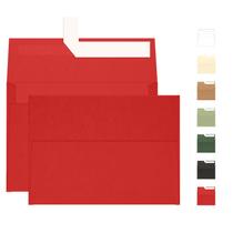 Envelopes Goefun A7 Red, pacote com 100 selos Self Seal, 13x18cm, 120gsm