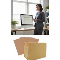 Envelopes Kraft A4 22,9x32,4cm 250un Caixa Resistente Envelopes Kraft A4 22,9x32,4cm 250un Caixa Resistente