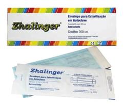 Envelopes P/ Esterilização Em Autoclave C/ 50 Un Zhalinger