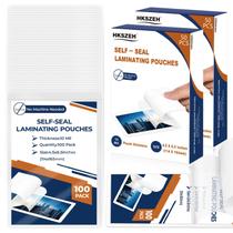 Envelopes para laminação autoadesivos HKSZEH, 100 unidades, 10 mil, 10,2 x 15,2 cm Envelopes para laminação autoadesivos HKSZEH, 100 unidades, 10 mil, 10,2 x 15,2 cm