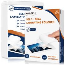 Envelopes para laminação HKSZEH 6x9 pol. 50 unidades autoadesivas 10 mil Envelopes para laminação HKSZEH 6x9 pol. 50 unidades autoadesivas 10 mil