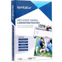 Envelopes para plastificação térmica antiestáticos Lamtetur 22,9 x 29,2 cm, para folhas de 21,6 x 27,9 cm, 5 mil, 100 unidades, filmes de laminação transparentes, tamanho carta (antiestático 5 mil-100) Envelopes para plastificação térmica antiestáticos Lamtetur 22,9 x 29,2 cm, para folhas de 21,6 x 27,9 cm, 5 mil, 100 unidades, filmes de laminação transparentes, tamanho carta (antiestático 5 mil-100)
