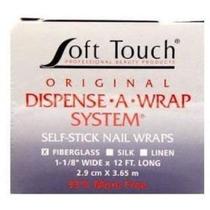 Envelopes para Unhas Soft Touch Dispense-A-Wrap 3,65 m Fibra de Vidro