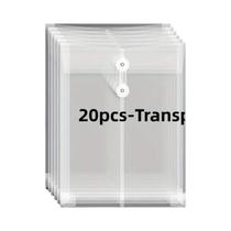 Envelopes Plásticos Super Grossos Tamanho A4 20 Peças Com Fecho De Corda E Suportes De Ângulo Envelopes Plásticos Super Grossos Tamanho A4 20 Peças Com Fecho De Corda E Suportes De Ângulo
