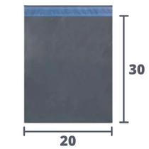 Envelopes Segurança 20x30 Lacre Embalagem Plástica Cinza Sem Bolha