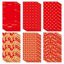 Envelopes vermelhos de Ano Novo Chinês LMOMSS 36 unidades, design 2025