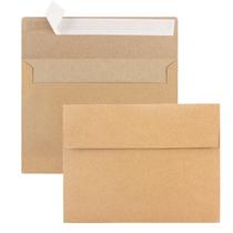 Envelopes xflyxin Kraft Brown A7 5x7 polegadas, pacote com 50